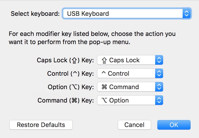 mac keyboard adjust for windows